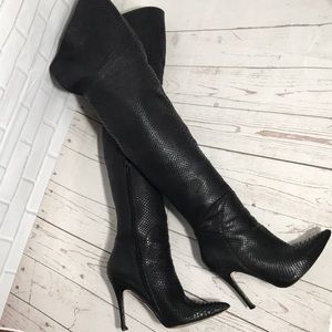 Madonna Truth or Dare Sexy Shake Skin OTK Boots